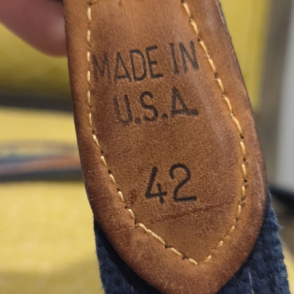 Zep Pro Leather Embroidered Mahi Mahi Bull Dolphin Belt | Size 42 - Picture 10 of 11